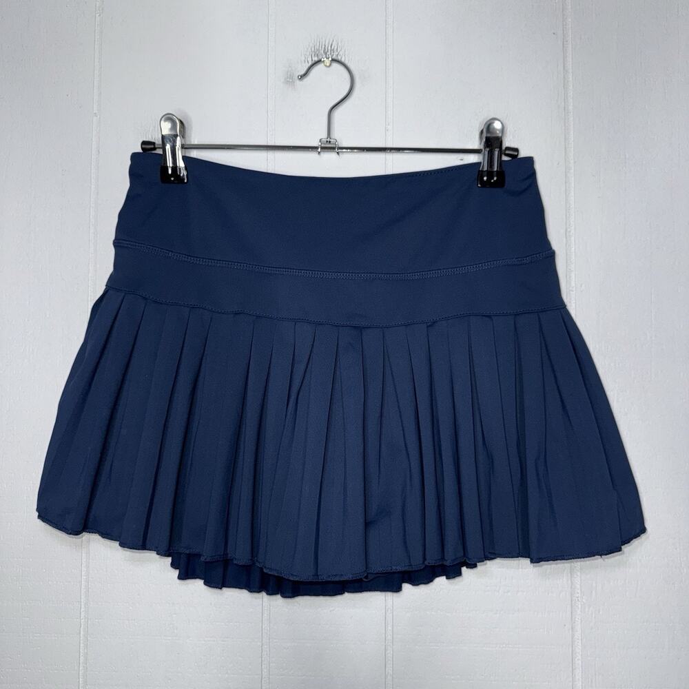 Gold Hinge Women’s Pleated Tennis Skirt Navy Blue Size Medium